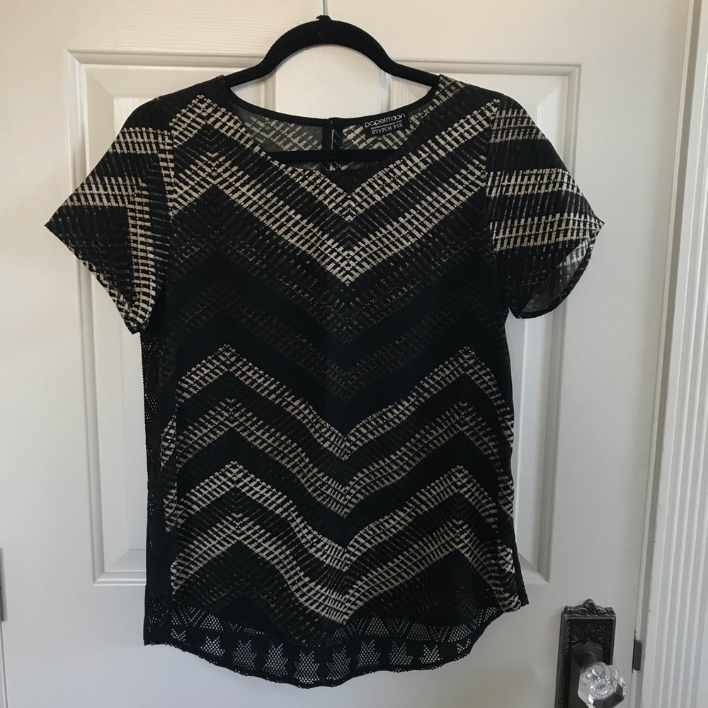 Exclusive Papermoon top with sheer lace back